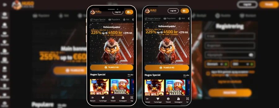 Hugo Casino app-skjermbilde